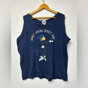 TNT‎ By Trau & Loevner Don’t know Don’t Care Vintage Shirt Men’s Blue Size L